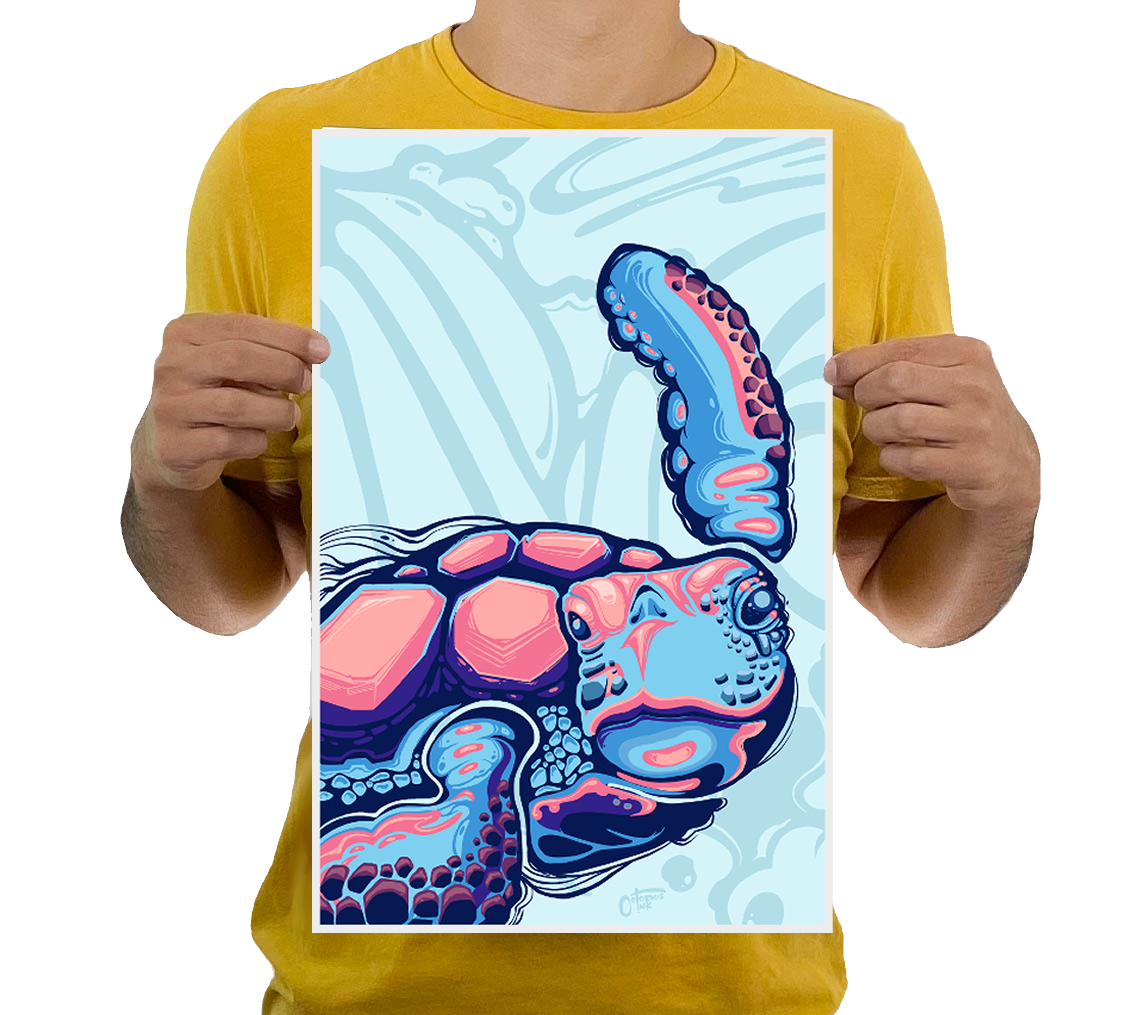 Beach Bum 11x17 Modern Art Print