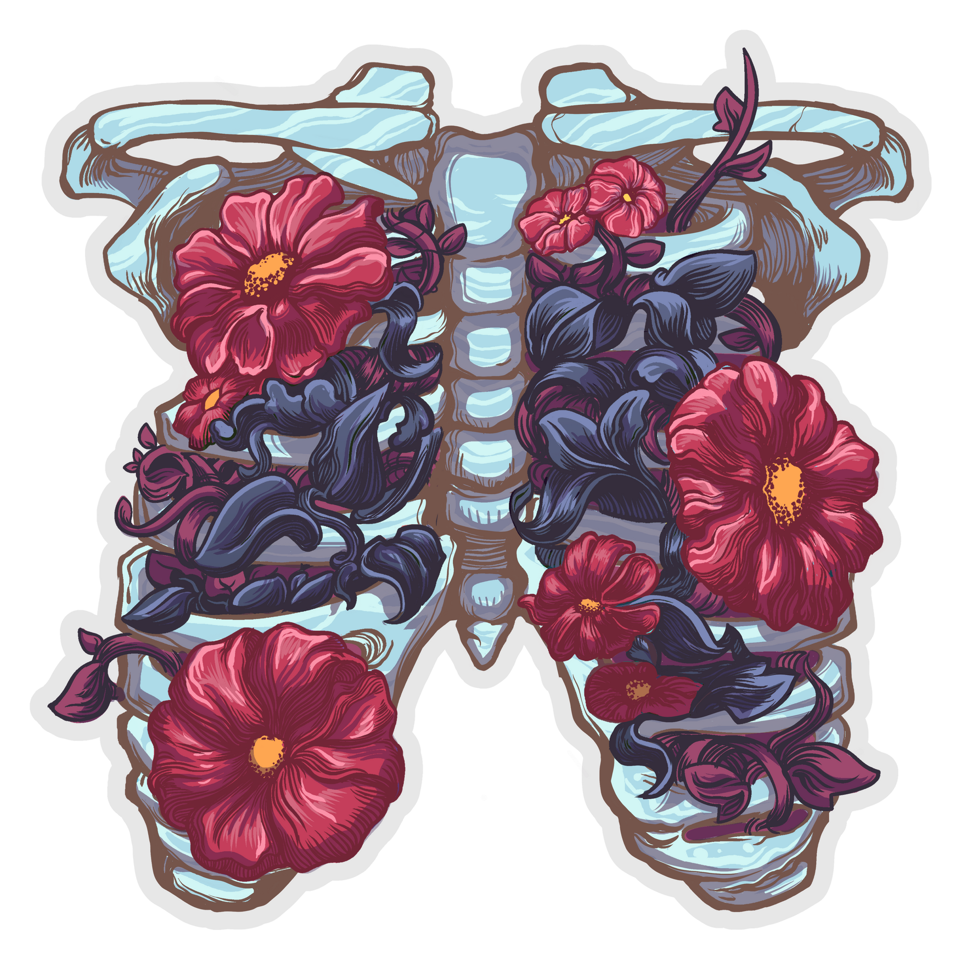 Rooted 3x3 Die Cut Vinyl Sticker