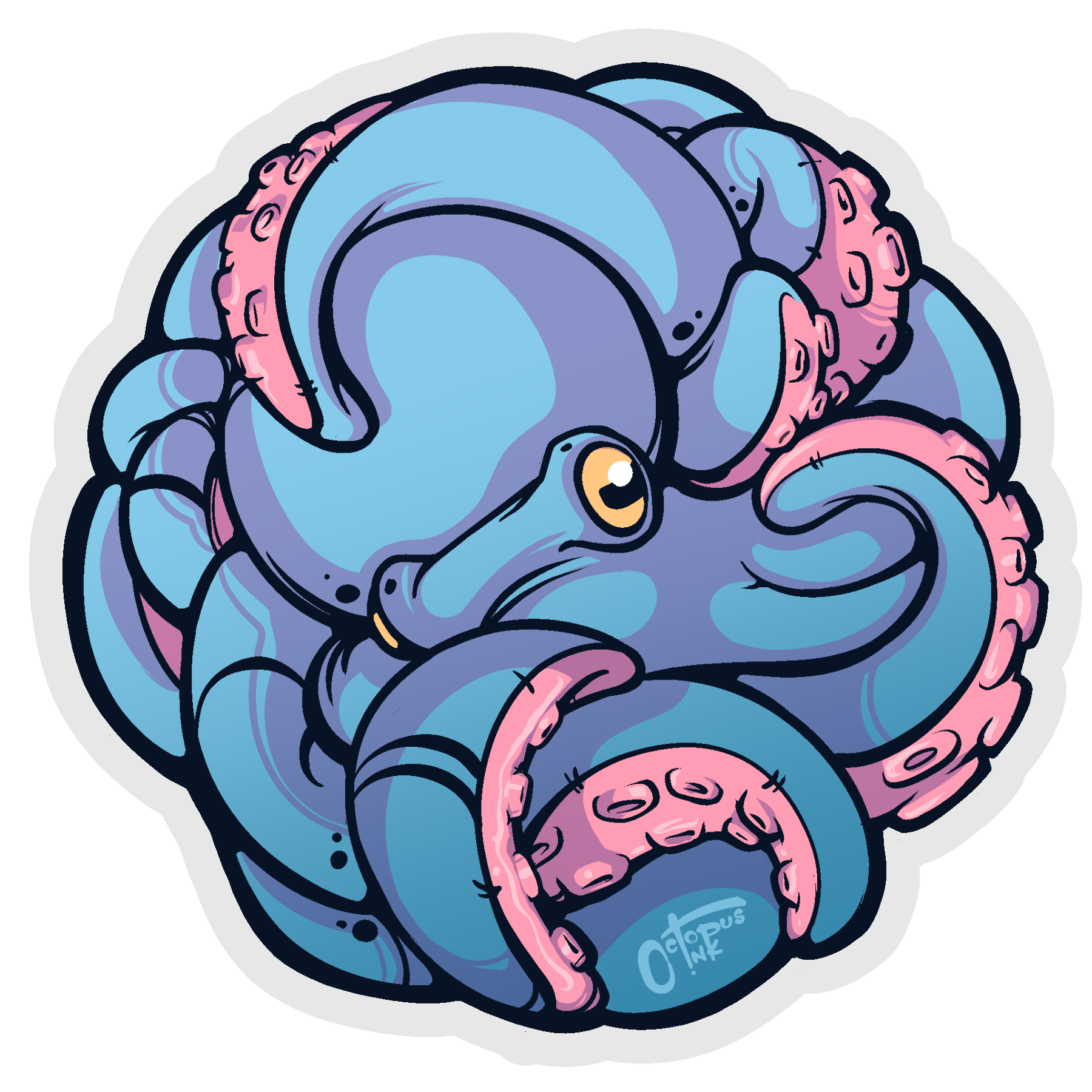 Oink 3x3 Die Cut Vinyl Sticker