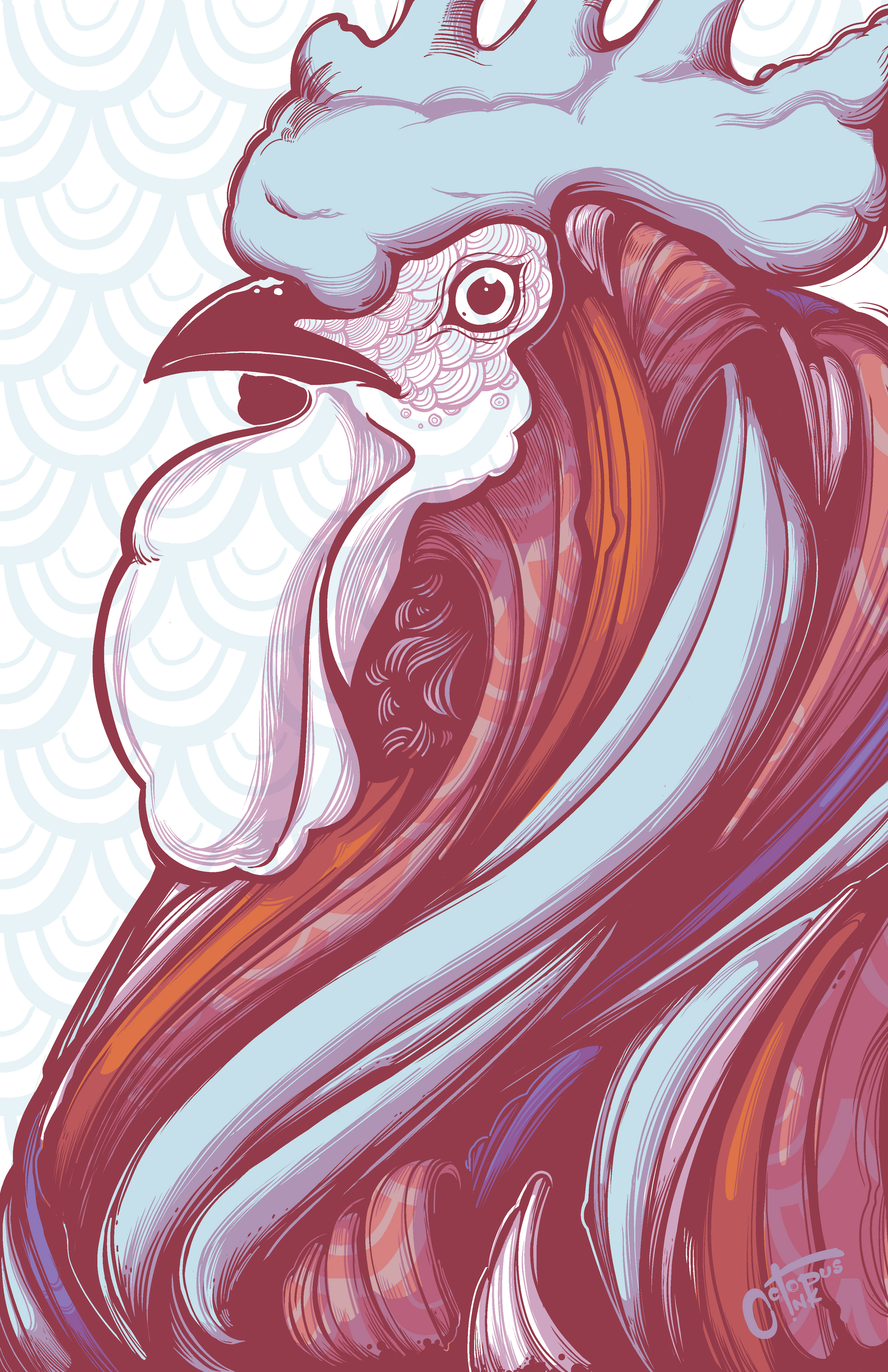 Sancho 11x17 Modern Art Print