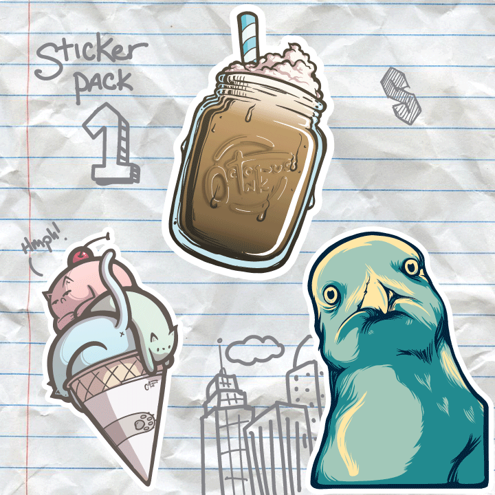Octopus Ink Sticker Pack 1