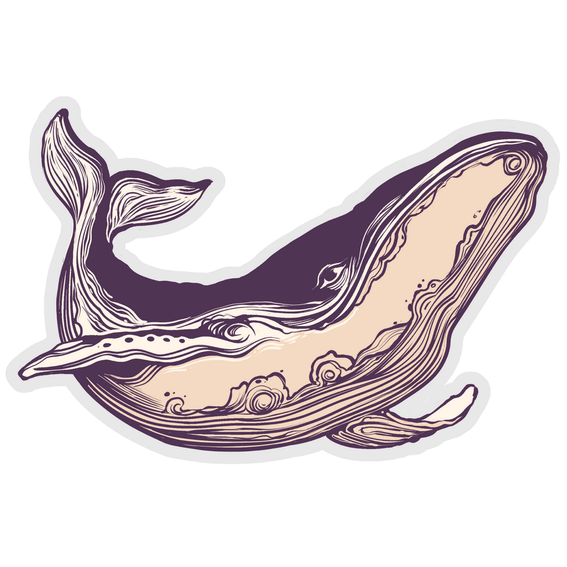 Winston 3x2 Die Cut Vinyl Sticker