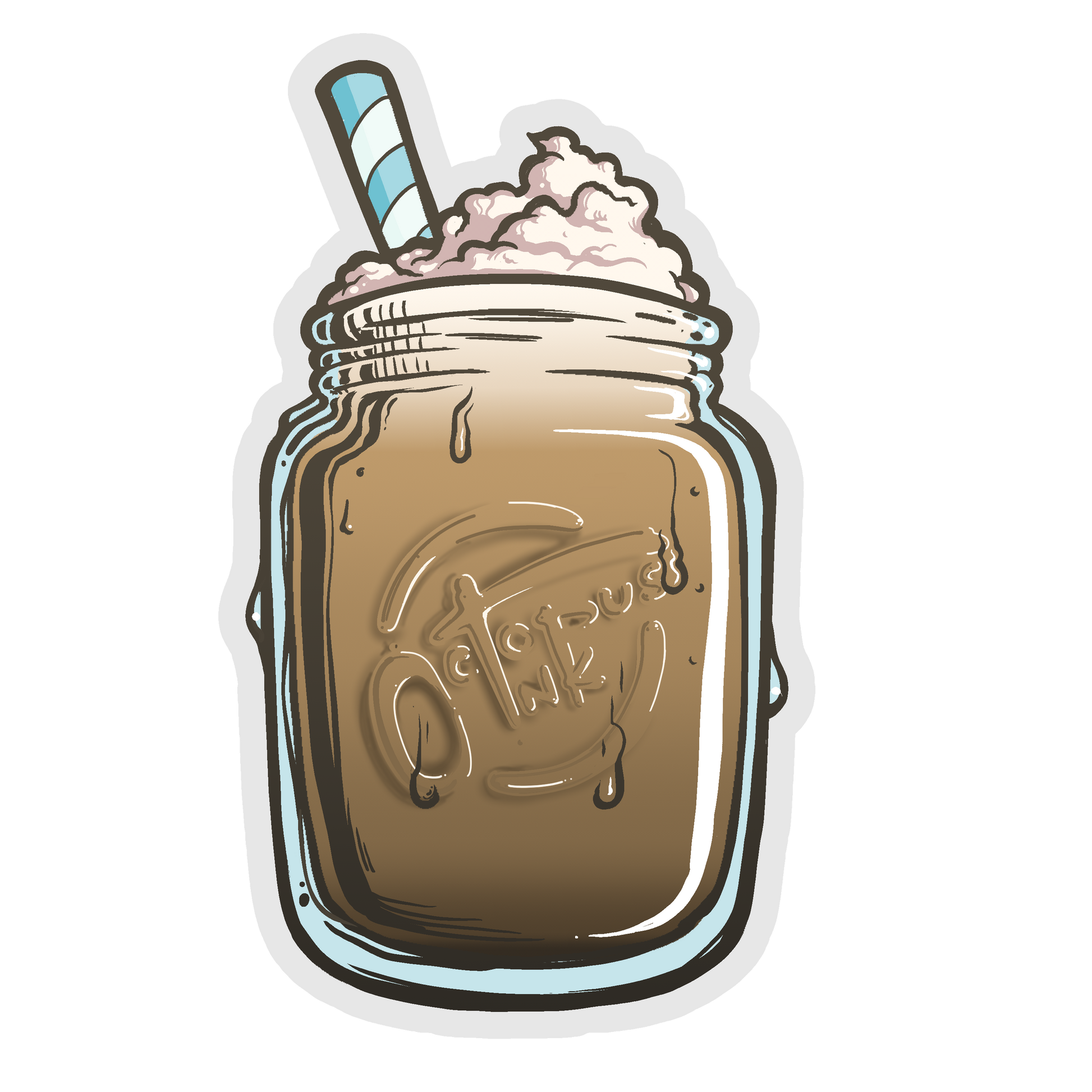 Ice Ice Baby 2x3 Die Cut Vinyl Sticker
