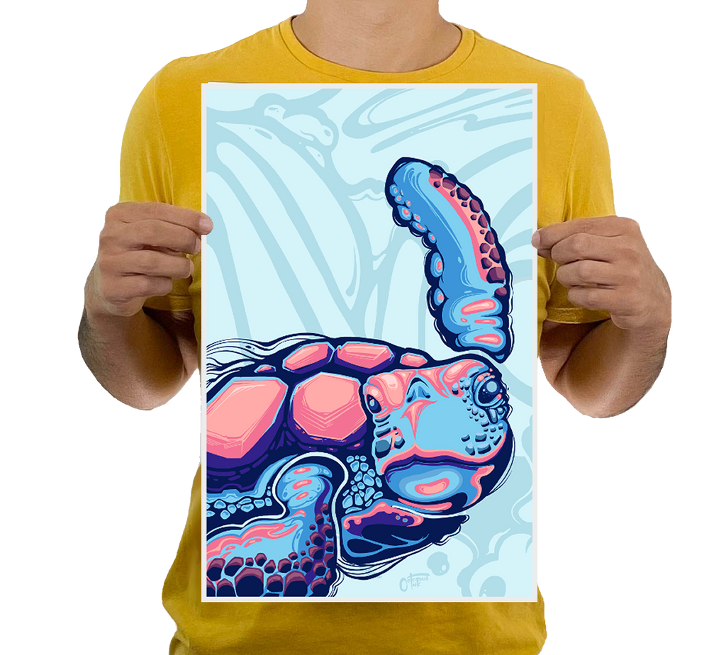 Beach Bum 11x17 Modern Art Print
