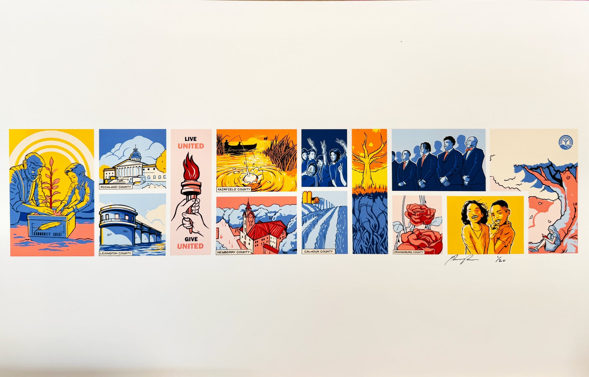 United Way Mural – Concept Art (Limited Edition Print)